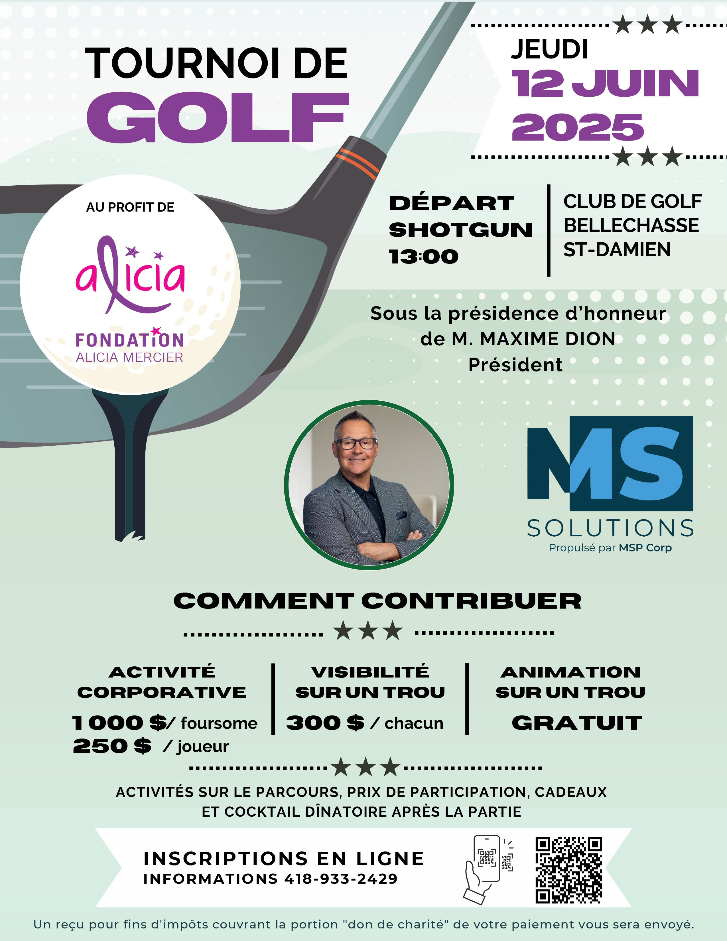 Tournoi de golf 2025